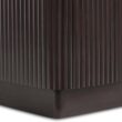 Teamson Home Potomac 20'' W Modern Storage 2-Drawer Push to Open Nightstand with Solid Wood Frame, Bedside Table Bedroom Furniture with Reeding Pattern in Scandinavian Style, Espresso