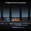 TP-Link Tri-Band BE9700 WiFi 7 Router (Archer BE600) – 10G Port, 2.5G Port, 3× 2.5G LAN, 320MHz Channel, Covers up to 2,600 sq. ft., 120 Devices, VPN, HomeShield Security