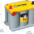 OPTIMA Batteries High Performance D75/25 YELLOWTOP Dual Purpose Sealed AGM Car, Truck and SUV Battery, 620 CCA, Dual Terminal, Maintenance Free, Versatile Mounting OPTIMA Batteries High Performance D75/25 YELLOWTOP Dual Purpose Sealed AGM Car, Truck and SUV Battery, 620 CCA, Dual Terminal, Maintenance Free, Versatile Mounting