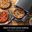 Ninja Artisan Electric Outdoor Pizza Oven with Stone, Gray, MO201 Ninja Artisan Electric Outdoor Pizza Oven with Stone | 12-inch Pizza in 3-minutes | 700F Max Temp | 5-in-1 Functionality – Pizza, Bake, Broil, Proof & Warm | Makes Full Meals | Gray | MO201