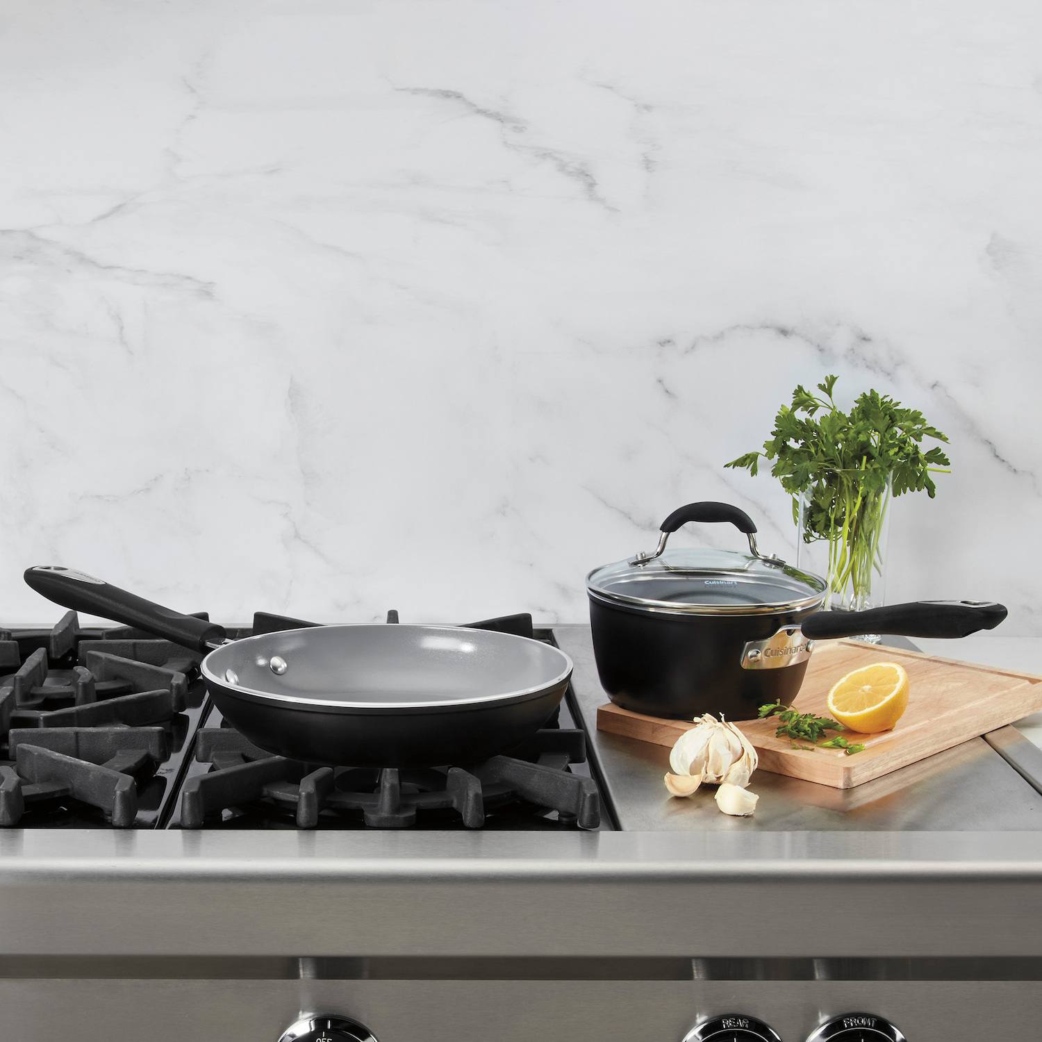 Cuisinart Ceramica XT Matte Collection Ceramic Nonstick 12-pc. Cookware Set - Black Cuisinart Ceramica XT Matte Collection Ceramic Nonstick 12-pc. Cookware Set - Black