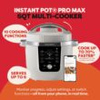 Instant Pot PRO Max Wi-Fi Smart 10-in-1 Pressure Cooker, Steamer, Saute, Warmer, Rice Cooker, Yogurt Maker, Sous Vide, Baker, NutriBoost - Includes App with 2000+ Recipes - 6 Quart