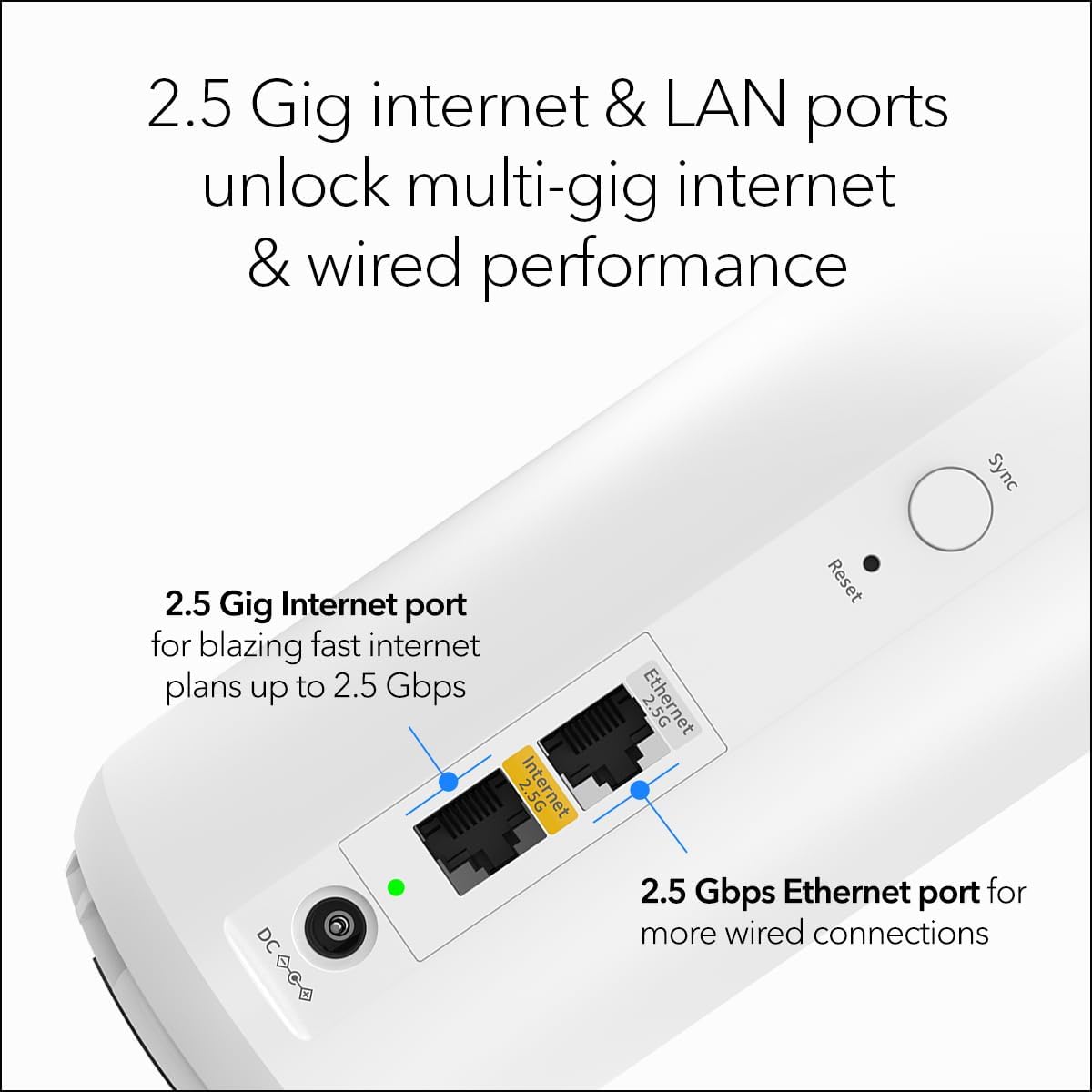 NETGEAR Orbi 370 Series Dual-Band WiFi 7 Mesh Network System for Home (RBE373) – BE5000 NETGEAR Orbi 370 Series Dual-Band WiFi 7 Mesh Network System for Home (RBE373) – Wireless Router + 2 Extenders, Security Features, 5 Gbps, Covers 6,000 sq.ft., 70 Devices, 2.5GB Internet Port, BE5000