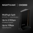 NETGEAR Nighthawk DOCSIS 3.1 Mid/high-Split Cable Modem (CM3000-1AZNAS) – Approved for Today’s Fastest Speeds - Works With all Cable Providers, Incl. Xfinity, Spectrum, Cox - Cable Plans up to 2.5Gbps