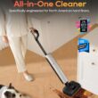 DREAME Aero Pro Wet Dry Vacuum Mop, Ultra-Slim with Hot Self-Cleaning/Self-Drying, 0 Hair Tangle Great for Pet Owner, Powerful Wet Dry Vacuum with 60min Runtime, Pick-up & Mop at The Same Time