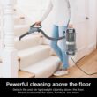 Shark Performance Powered Lift-Away Upright Vacuum, Ultra-Powerful Suction, No Hair Wrap, LED Headlights, Pet Hair Pickup, Carpets & Hardfloors, Odor Neutralizer Technology, Nordic Blue, UV2500