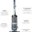 Shark Performance Powered Lift-Away Upright Vacuum, Ultra-Powerful Suction, No Hair Wrap, LED Headlights, Pet Hair Pickup, Carpets & Hardfloors, Odor Neutralizer Technology, Nordic Blue, UV2500