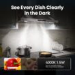VIKIO HOME Wall Mount Range Hood 30 inch, 580 CFM, Ducted/Ductless Convertible, Stainless Steel Kitchen Vent Hood with 3-Speed Fan and LED Lights