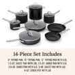 CalphalonÂ Hard-Anodized Aluminum Nonstick 14-pc. Cookware Set