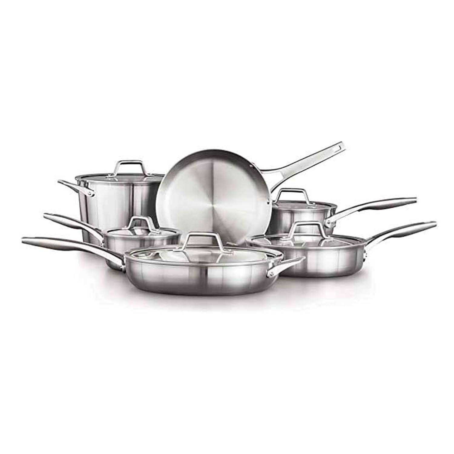 Calphalon Premier 11-pc. Stainless Steel Cookware Set Calphalon Premier 11-pc. Stainless Steel Cookware Set