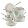 KitchenAidÂ 10-pc. Hard-Anodized Ceramic Induction Cookware Set - Pistachio