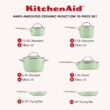 KitchenAid 10-pc. Hard-Anodized Ceramic Induction Cookware Set - Pistachio KitchenAid 10-pc. Hard-Anodized Ceramic Induction Cookware Set - Pistachio