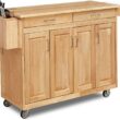 Homestyles General Line Natural Mobile Kitchen Cart, 54