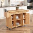 Homestyles General Line Natural Mobile Kitchen Cart, 54