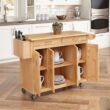 Homestyles General Line Natural Mobile Kitchen Cart, 54