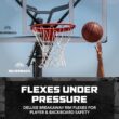 Silverback Deluxe Breakaway Rim with Nylon Net Compatible with Silverback NXT and Goaliath GoTek In-Ground and Wall-Mounted Basketball Hoops