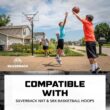 Silverback Deluxe Breakaway Rim with Nylon Net Compatible with Silverback NXT and Goaliath GoTek In-Ground and Wall-Mounted Basketball Hoops