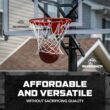 Silverback Deluxe Breakaway Rim with Nylon Net Compatible with Silverback NXT and Goaliath GoTek In-Ground and Wall-Mounted Basketball Hoops