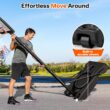 Yohood Basketball Hoop Outdoor 10ft Adjustable, Portable Basketball Hoop Goal System for Kids Youth and Adults in Backyard/Driveway/Indoor, 44 Inch Shatterproof Backboard and Larger Base