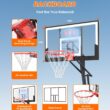 IGL Basketball Hoop Outdoor 40/44/48 Inch, Height Adjustable 5.3-10 FT, Portable Basketball Goal with Shatterproof Backboard for Kids Teens Adults, Backyard Driveway