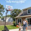 IGL Basketball Hoop Outdoor 40/44/48 Inch, Height Adjustable 5.3-10 FT, Portable Basketball Goal with Shatterproof Backboard for Kids Teens Adults, Backyard Driveway