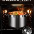 Cooks Standard Stockpots Stainless Steel, 20 Quart Professional Grade Stock Pot with Lid, Silver Cooks Standard Stockpots Stainless Steel, 20 Quart Professional Grade Stock Pot with Lid, Silver