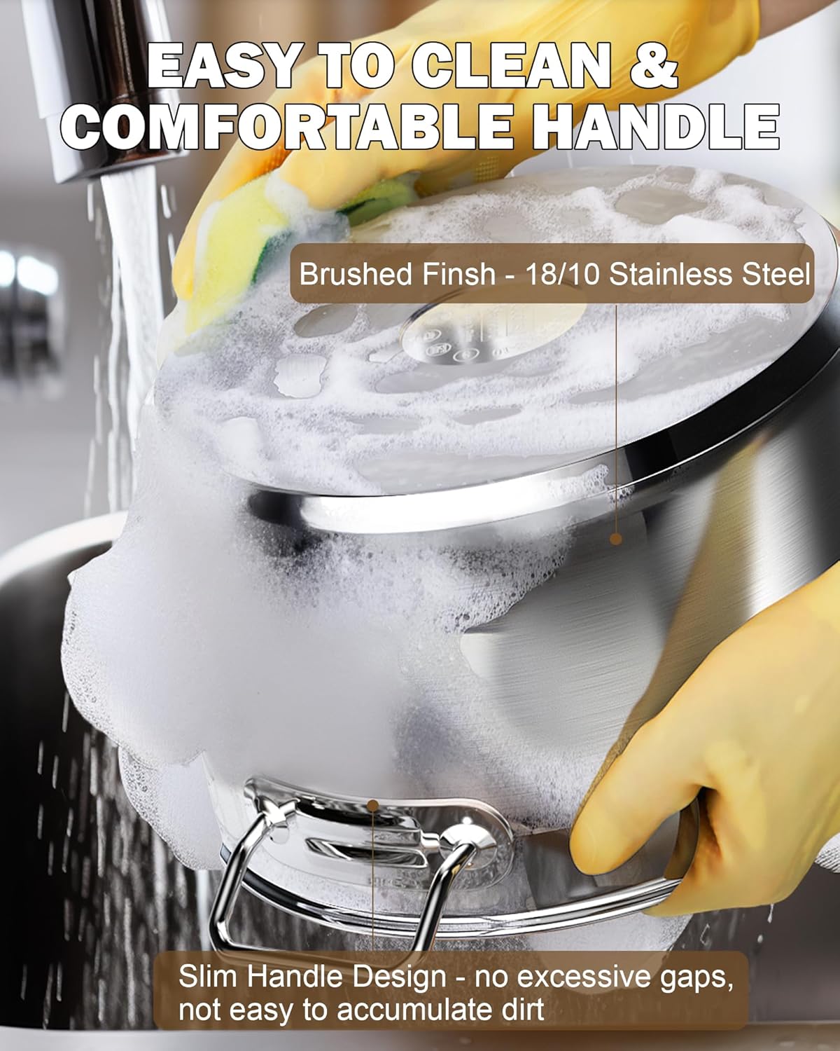 Cooks Standard Stockpots Stainless Steel, 20 Quart Professional Grade Stock Pot with Lid, Silver Cooks Standard Stockpots Stainless Steel, 20 Quart Professional Grade Stock Pot with Lid, Silver