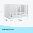 GracoÂ Theo 3-in-1 Convertible Crib with Drawer - White