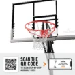 Spalding 54 in Angled Portable Pro Glide Basketball Hoop Spalding 54 in Angled Portable Pro Glide Basketball Hoop