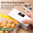 Mini Heat Bag Sealer Rechargeable Handheld Plastic Bag Sealing Machine for Food Storage