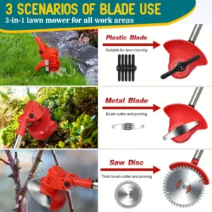 Cordless Weed Trimmer Electric Lawn Edger for Garden and Yard Maintenance