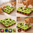 Interactive Cat Toy Felt Box with Bell Balls Maze Puzzle for Indoor Cats and Kittens