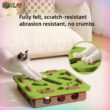 Interactive Cat Toy Felt Box with Bell Balls Maze Puzzle for Indoor Cats and Kittens