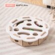 Interactive Cat Toy Felt Box with Bell Balls Maze Puzzle for Indoor Cats and Kittens