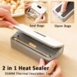 Mini Heat Bag Sealer Rechargeable Handheld Plastic Bag Sealing Machine for Food Storage