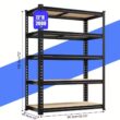 Heavy Duty Garage Storage Shelving Unit Adjustable 72 x 60 Inch 2000 lbs Capacity for Closet and Warehouse