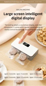 Mini Heat Bag Sealer Rechargeable Handheld Plastic Bag Sealing Machine for Food Storage
