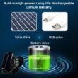 Solar Fan Wide Brim Hat with UPF 50+ Sun Protection – Dual Solar Fans Fishing Hat for Men and Women