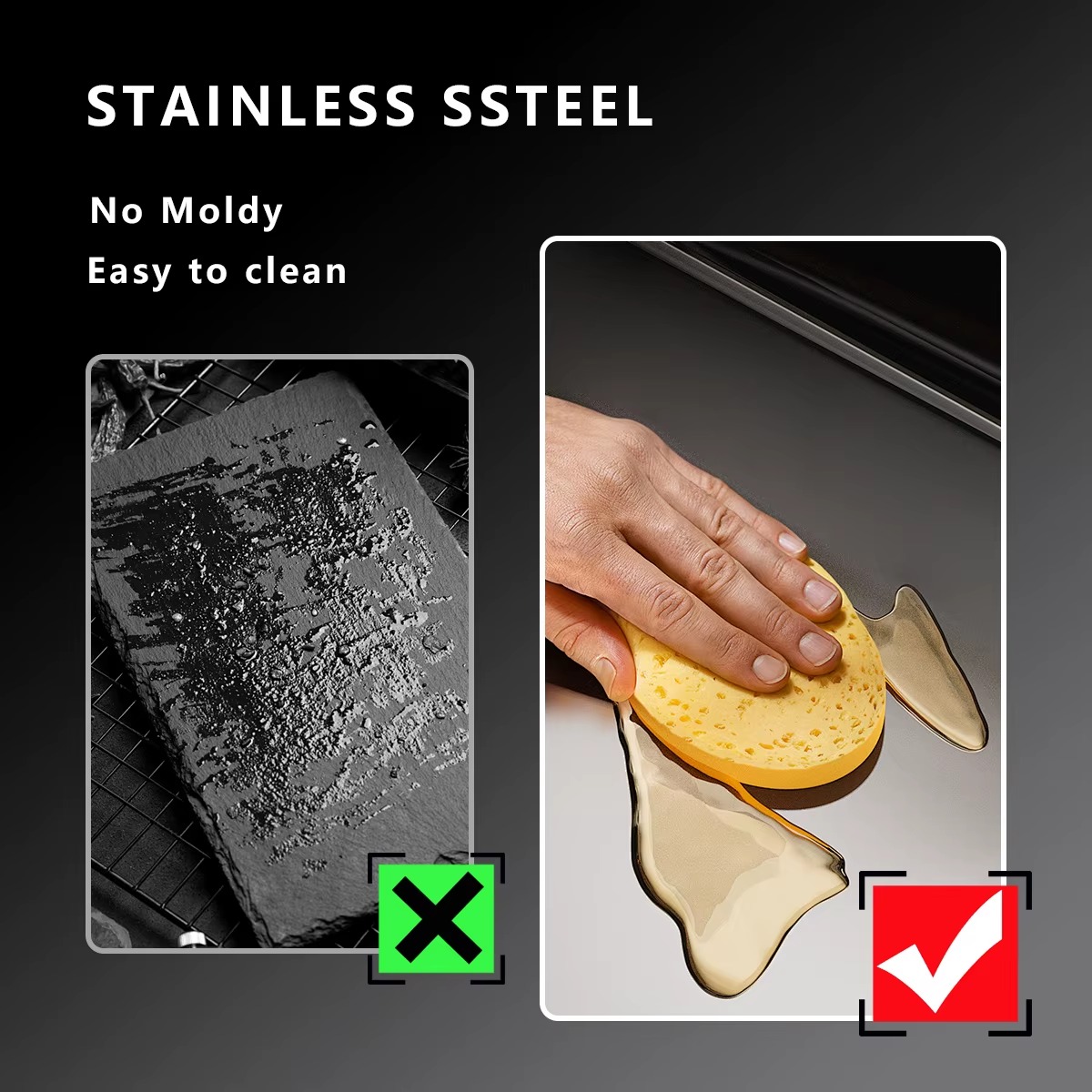 Stainless Steel Cutting Board Durable Kitchen Chopping Board for Food Preparation Stainless Steel Cutting Board Durable Kitchen Chopping Board for Food Preparation - Image 6