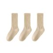 Women's Non-Slip Yoga Socks 3 Pairs, Mid Calf Pilates Socks for Fitness, Dance & Gym
