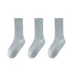 Women's Non-Slip Yoga Socks 3 Pairs, Mid Calf Pilates Socks for Fitness, Dance & Gym