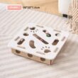 Interactive Cat Toy Felt Box with Bell Balls Maze Puzzle for Indoor Cats and Kittens