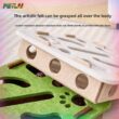 Interactive Cat Toy Felt Box with Bell Balls Maze Puzzle for Indoor Cats and Kittens