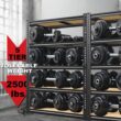 Heavy Duty Garage Storage Shelving Unit Adjustable 72 x 60 Inch 2000 lbs Capacity for Closet and Warehouse