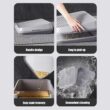 Cat Litter Catcher Ramp with Double Layer Tray, Paw Cleaning Step for Litter Box, Universal Cat Accessory