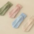 Women's Non-Slip Yoga Socks 3 Pairs, Mid Calf Pilates Socks for Fitness, Dance & Gym
