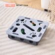 Interactive Cat Toy Felt Box with Bell Balls Maze Puzzle for Indoor Cats and Kittens
