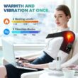 Knee Heating Massager with Vibration, Adjustable Knee Support Wrap for Heat Therapy and Muscle Relaxation