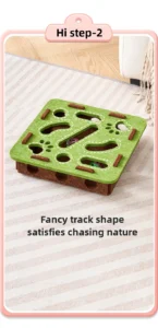 Interactive Cat Toy Felt Box with Bell Balls Maze Puzzle for Indoor Cats and Kittens