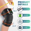 Knee Heating Massager with Vibration, Adjustable Knee Support Wrap for Heat Therapy and Muscle Relaxation